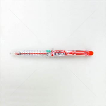 Pencom ปากกาหมึกน้ำมัน กด 0.5 OG04 <1/50> หมึกแดง